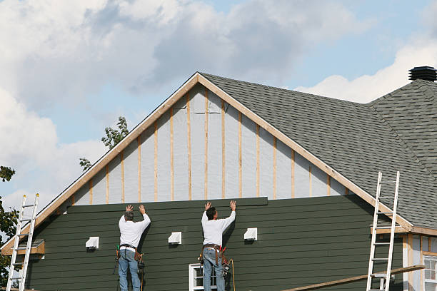 Professional Siding technician working in Port Richey, FL